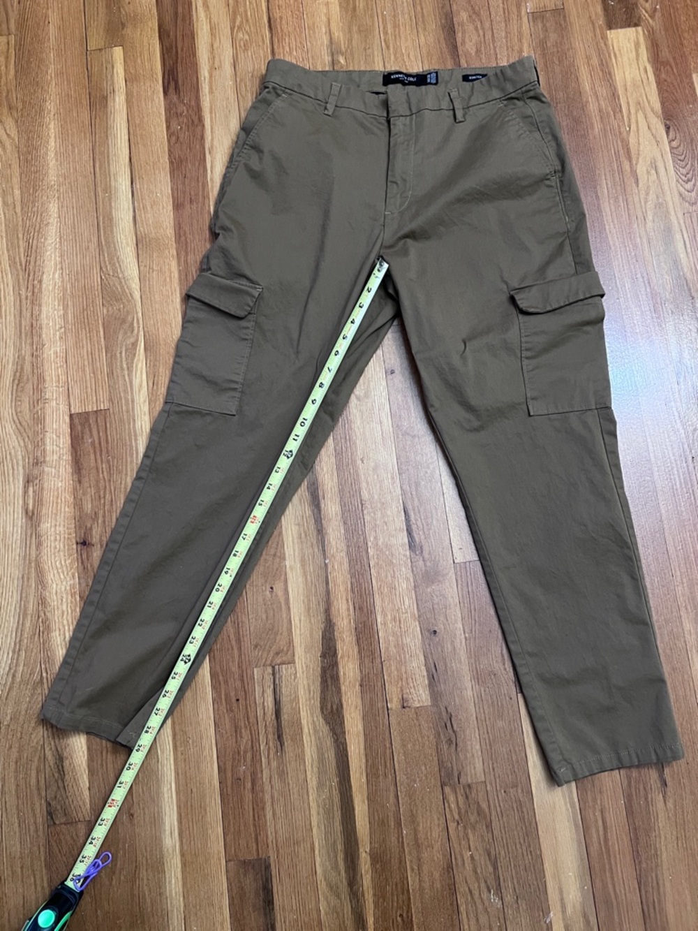 Kenneth Cole Brown Cargo Pants - Stretch, Slim Utility Cut